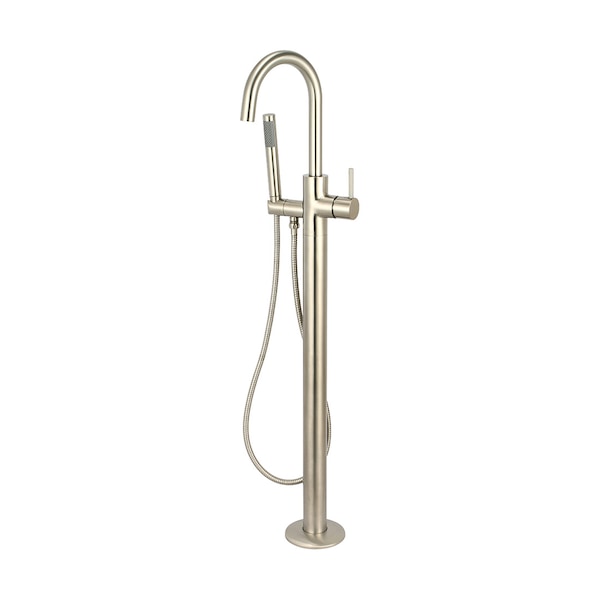 Pioneer Industries Single Handle Floor Mount Freestanding Tub Trim Set, Single Hole, Nckl, Finish: Brushed Nickel 4MT900T-BN - main